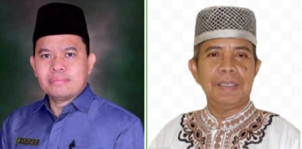 Kepsek Mankoraya, H.Ahmad Fauzi, S.Ag,M.Si dan Ketua Komite Mankoraya, H.Sutransyah. (Photo.ist)