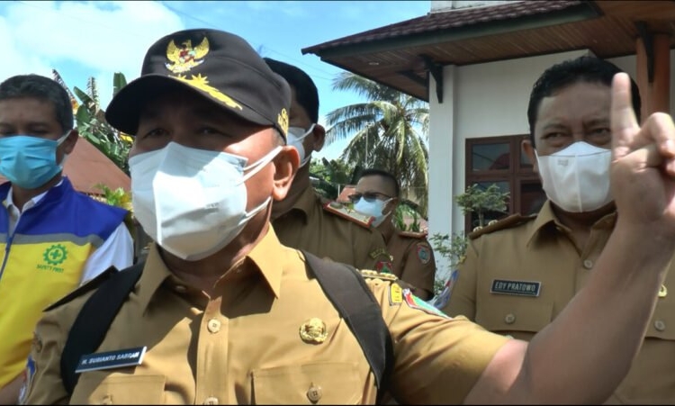 Gubernur Kalimantan tengah, H.Sugianto Sabran dengan tegas akan menghentikan SDA Bauksid keluar dari wilayah Kalteng per 1 Januari 2022 mendatang. (Photo/Ni)