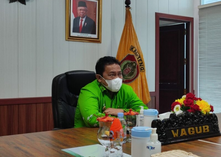 Wagub Kalteng H. Edy Pratowo menghadiri Rapat Paripurna Ke - 2 Masa Persidangan I Tahun Sidang 2022 Secara Virtual. (Photo/ist)