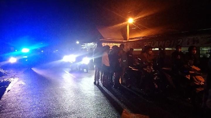 Aksi Balapan Liar (Bali) di Jalan Raya RTA Milono Kota Palangka Raya. (IST)