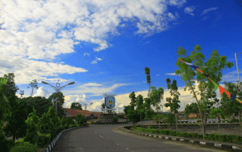 Jalan Kota di Puruk Cahu, Kabupaten Murung Raya. (IST)