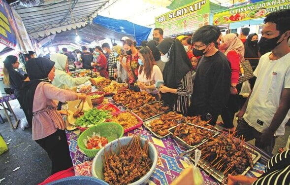 Ilustrasi pasar Ramadan