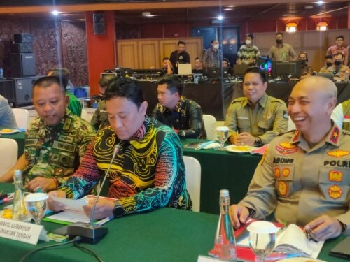 Wagub Kalteng H. Edy Pratowo hadiri Rakorsus Karhutla Tahun 2023. (Photo/ist)