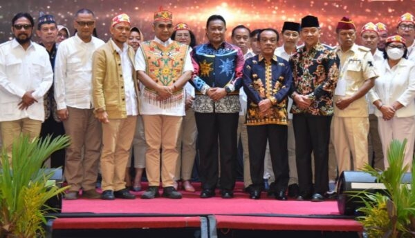 Wakil Gubernur (Wagub) H. Edy Pratowo pada acara Peringatan HUT Ke-15 Partai Gerindra di Ballroom Hotel M Bahalap Palangka Raya, Rabu (1/2/2023) malam. Foto : BA