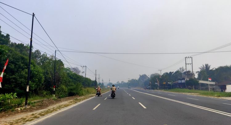 Ruas jalan di Ibukota Kabupaten Katingan. (Ist)