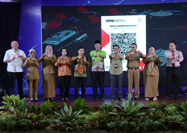 Pembukaan Main Event Festival Ekonomi Keuangan Digital Indonesia di Kalteng Tahun 2023 sekaligus Launching Sinergi Perluasan Akseptasi Digital. (Photo/asep)