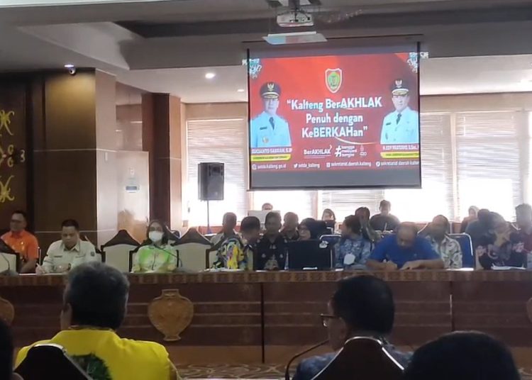 Rapat Penyelesaian Batas Wilayah Kab. Batola dan Kab. Kapuas. (Photo/niswa)