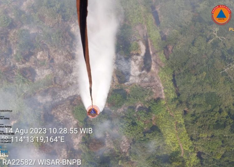 Penananganan Karhutla oleh Tim Satgas Udara. (Photo/ist)