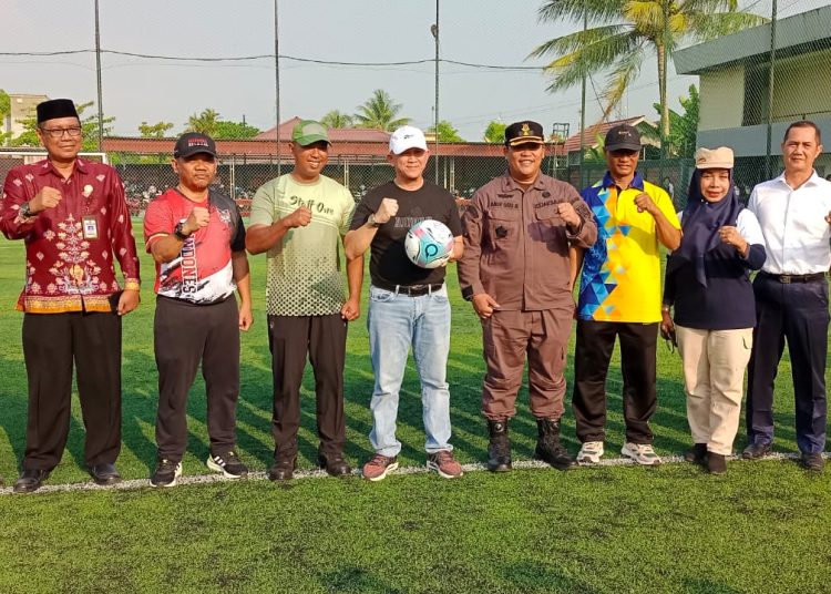 Sekda Kapuas Drs. Septedy, M.Si Buka Turnamen Mini Soccer Merdeka Cup 2023. (Istimewa)