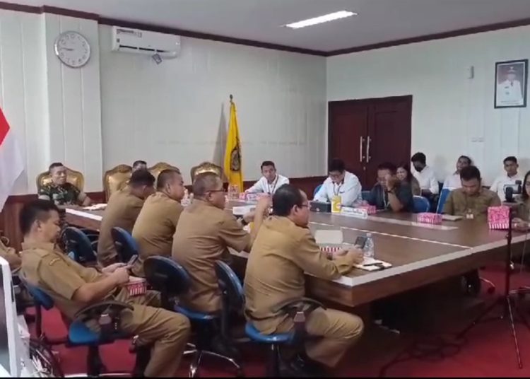 Suasana Rapat Pengendalian Inflasi bersama Mendagri Tito Karnavian secara virtual. (Photo/ist)