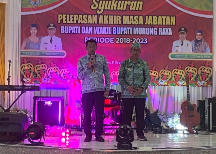 Bupati Murung Raya Perdie M Yoseph beserta Wakil Bupati Rejikinoor melakukan acara  ramah tamah dengan masyarakat. (istimewa)