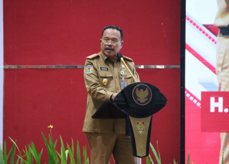 Sekda Prov. Kalteng H. Nuryakin saat menyampaikan sambutannya. (Photo/pemdes)