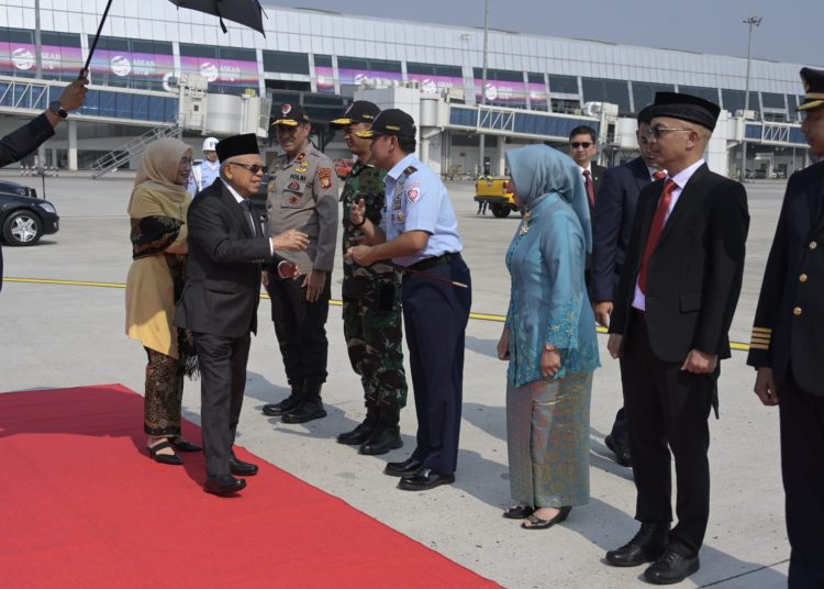 Wakil Presiden  K.H. Ma’ruf Amin saat bersiap bertolak ke Republik Rakyat Tiongkok (RRT) untuk melakukan serangkaian kunjungan kerja. (Photo/ist)