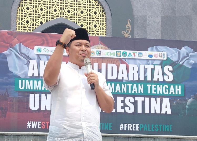 Aksi solidaritas untuk warga Palestina. (Foto: istimewa)