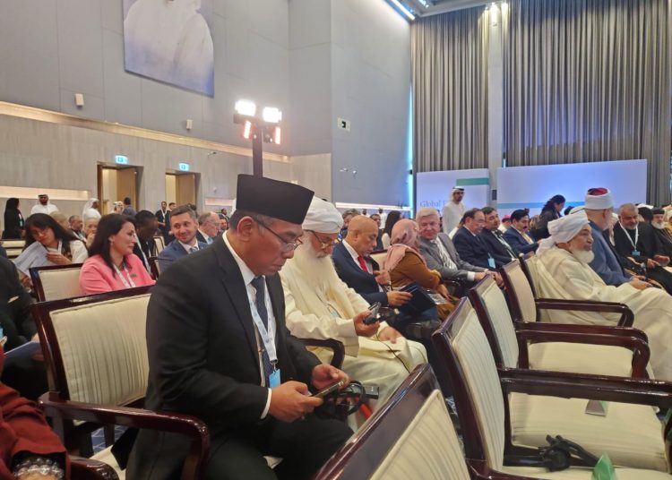 Ketua Umum Pengurus Besar Nahdlatul Ulama (PBNU) KH. Yahya Cholil Staquf saat menghadiri Konferensi Internasional Para Pemuka Agama untuk Perubahan Iklim, yang akan diadakan pada 6-7 November 2023 di Abu Dhabi, Uni Emirat Arab (UAE).(Photo/ist)