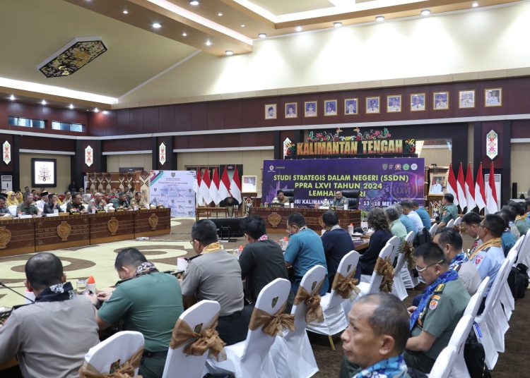 Pertemuan antara Pemprov Kalteng dengan Peserta SSDN PPRA LXVI Lemhanas RI.(Photo/fery)