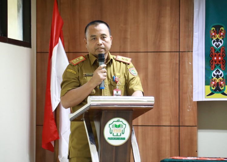 Asisten Adum Setda Prov Kalteng Sri Suwanto sampaikan sambutan.(Photo/feri