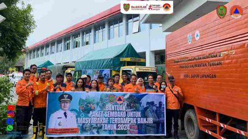 Saat Pelepasan Tim Dapur Umum Lapangan BPBPK Prov. Kalteng.(Photo/bpbpk)