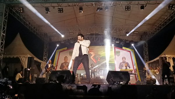 penampilan Ridho rhoma di Barsel Expo. (Ist)