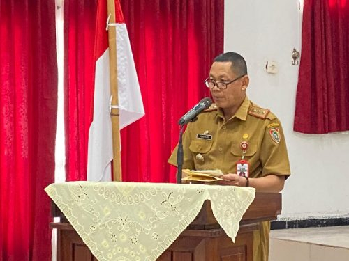 Sahli Gubernur Yuas Elko saat menyampaikan sambutan pada kegiatan Konsultasi Publik.(Photo/dede)