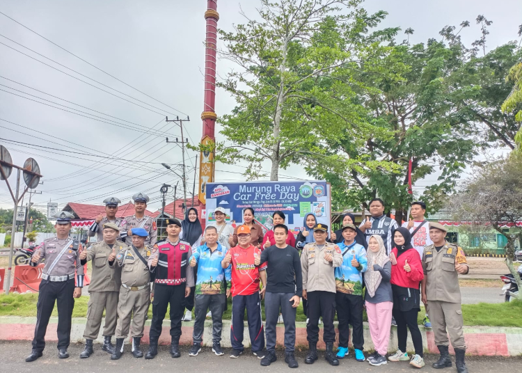 Pj Bupati Mura saat resmikan CFD. (ist)