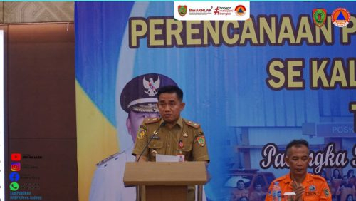 Mewakili Plt.Sekda Kepala Pelaksana BPBPK Prov. Kalteng Ahmad Toyib saat menyampaikan sambutan/(Photo/dokbpbpk)