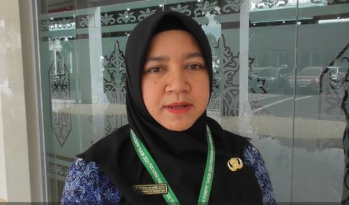 Qoriah dari Provinsi Banten Faradhilah Amir saat memberikan keterangan.(Photo/ivan)