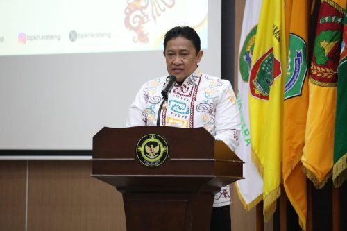 Wagub Kalteng H. Edy Pratowo saat menyampaikan  sambutan.(Photo/asep)